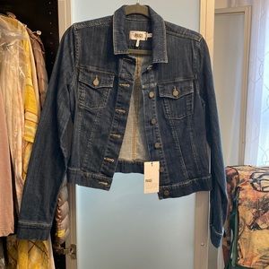 Paige denim jean jacket blue medium nwt cotton